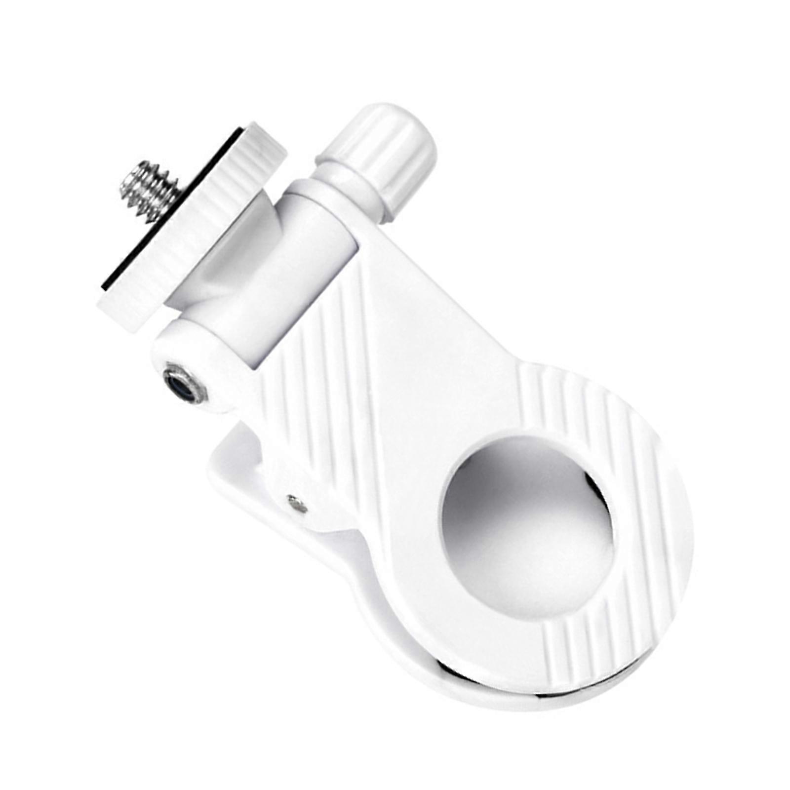 1/4 Screw Mount Clip for Video Live Stream Mini Clip Fixed Camera Flash Holder Clip Universal  Cellphone Fill Light Clip  White