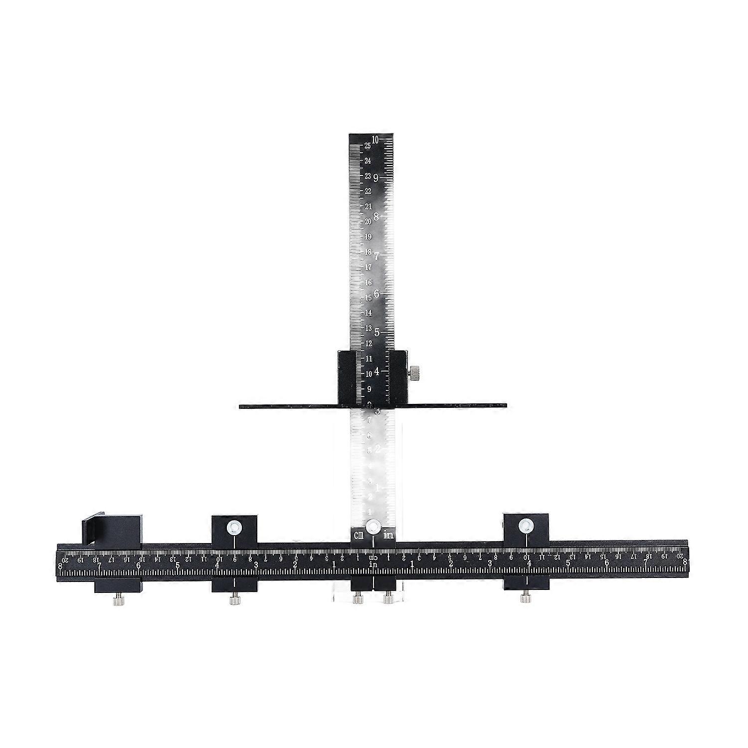 Cabinet Hardware Jig Aluminum Alloy Accurate Cabinet Handle Template Tool Punch Locator Drill Guide 