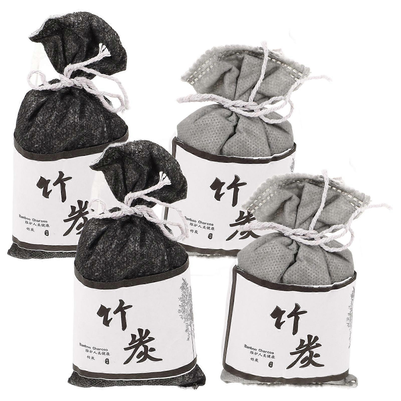 Sachets de charbon de bambou absorbant les odeurs pour voiture (lot de 4)