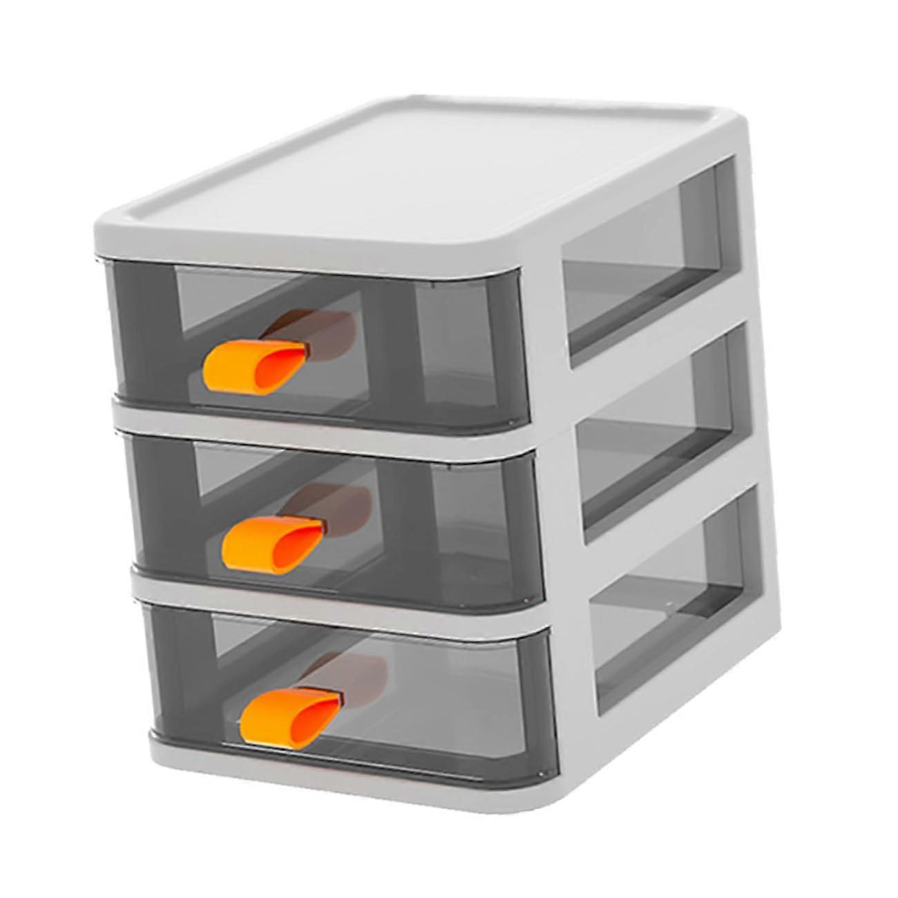 Transparent Desktop Storage Box with PP Organizer Cabinet for Stationery, Makeup and Office Desk Use