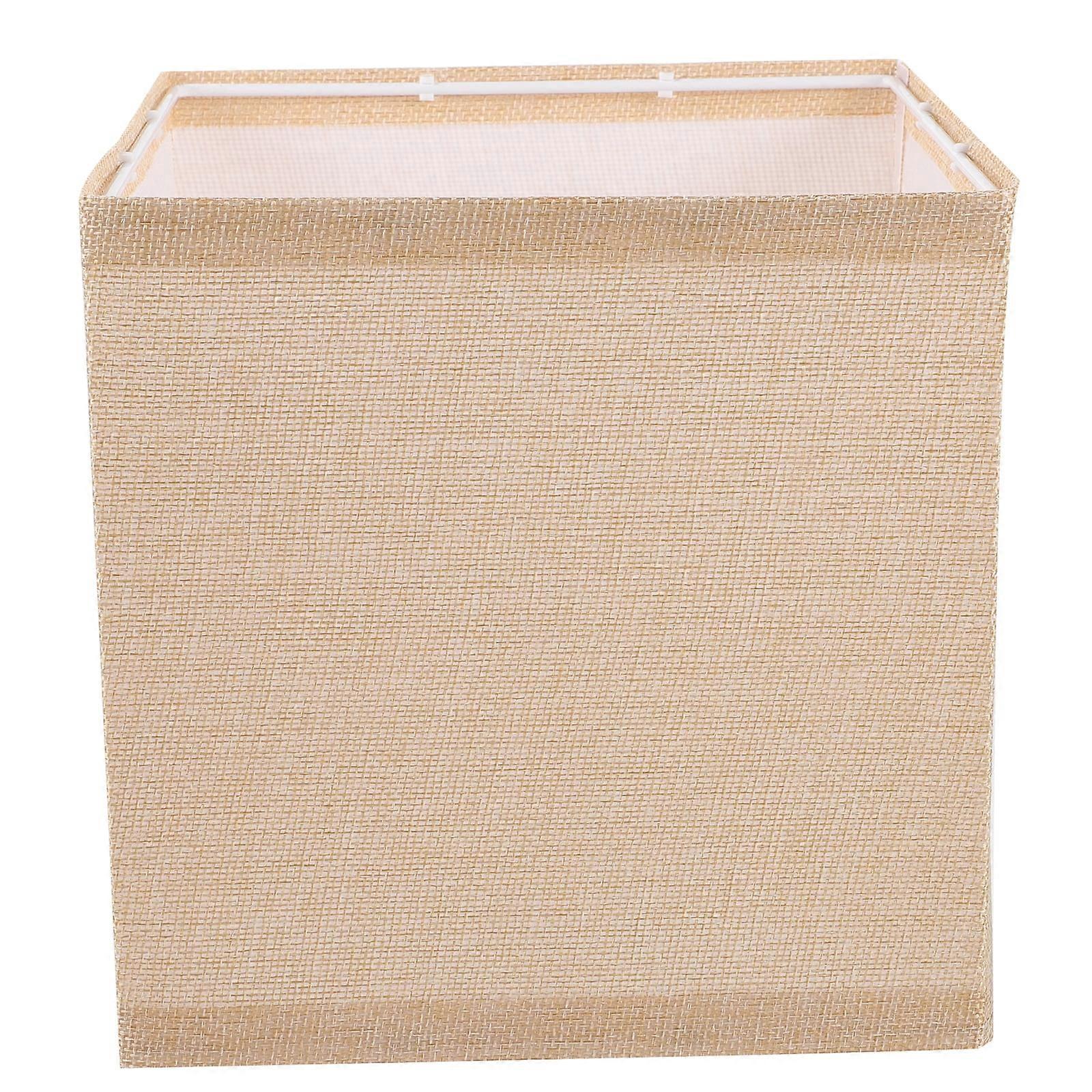 Fabric Lamp Shade Simple Lampshade Table Lamp Cover Hanging Lamp Shade Square Lampshade(E27)