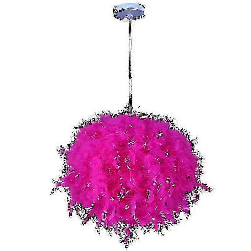 Feather Light Shade For Ceiling Pendant Light 30cm Fluffy Lamp Shade Lampshade Lightshade For Lamp
