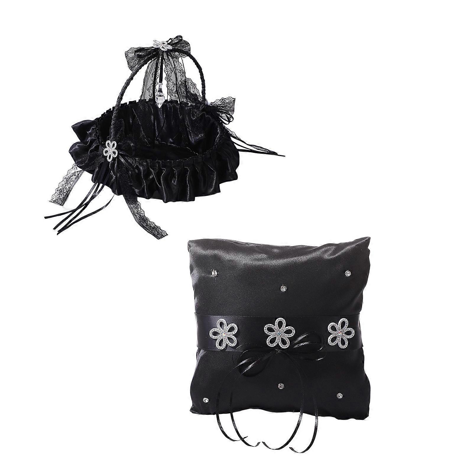 Sustainable Fabric Wedding  Pillow Basket SetPatterns And Easy Maintenance Cleaning Process Multicolor