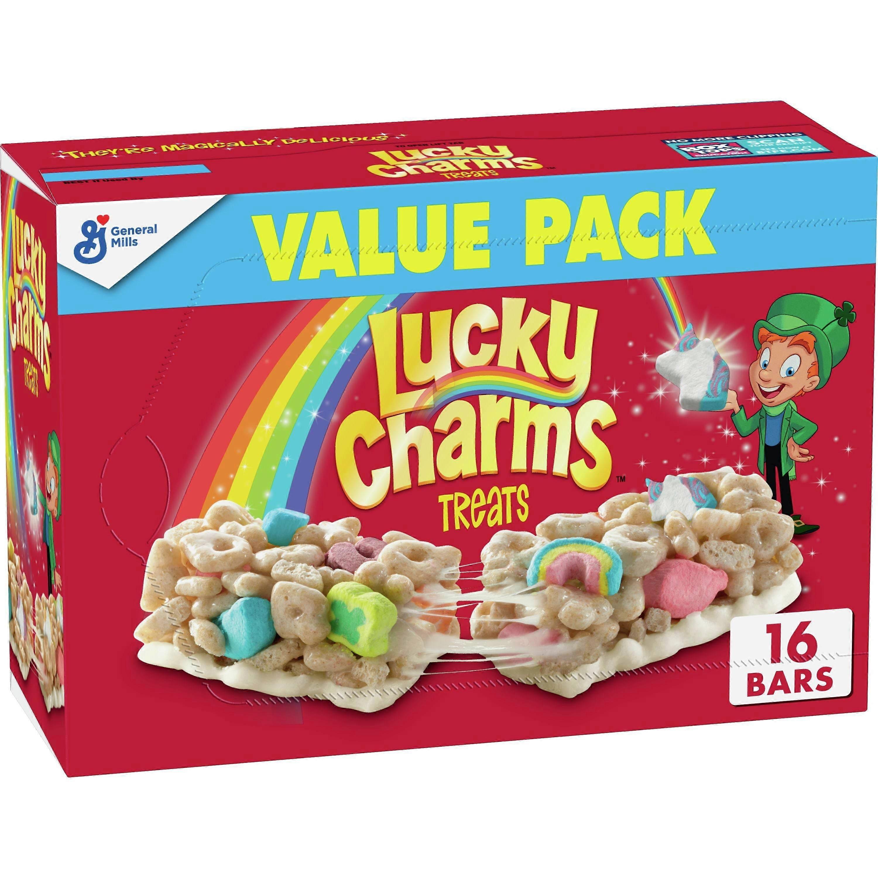 Lucky Charms Πακέτο αξίας για τα δημητριακά πρωινού, 16 μπάρες, 1 EA