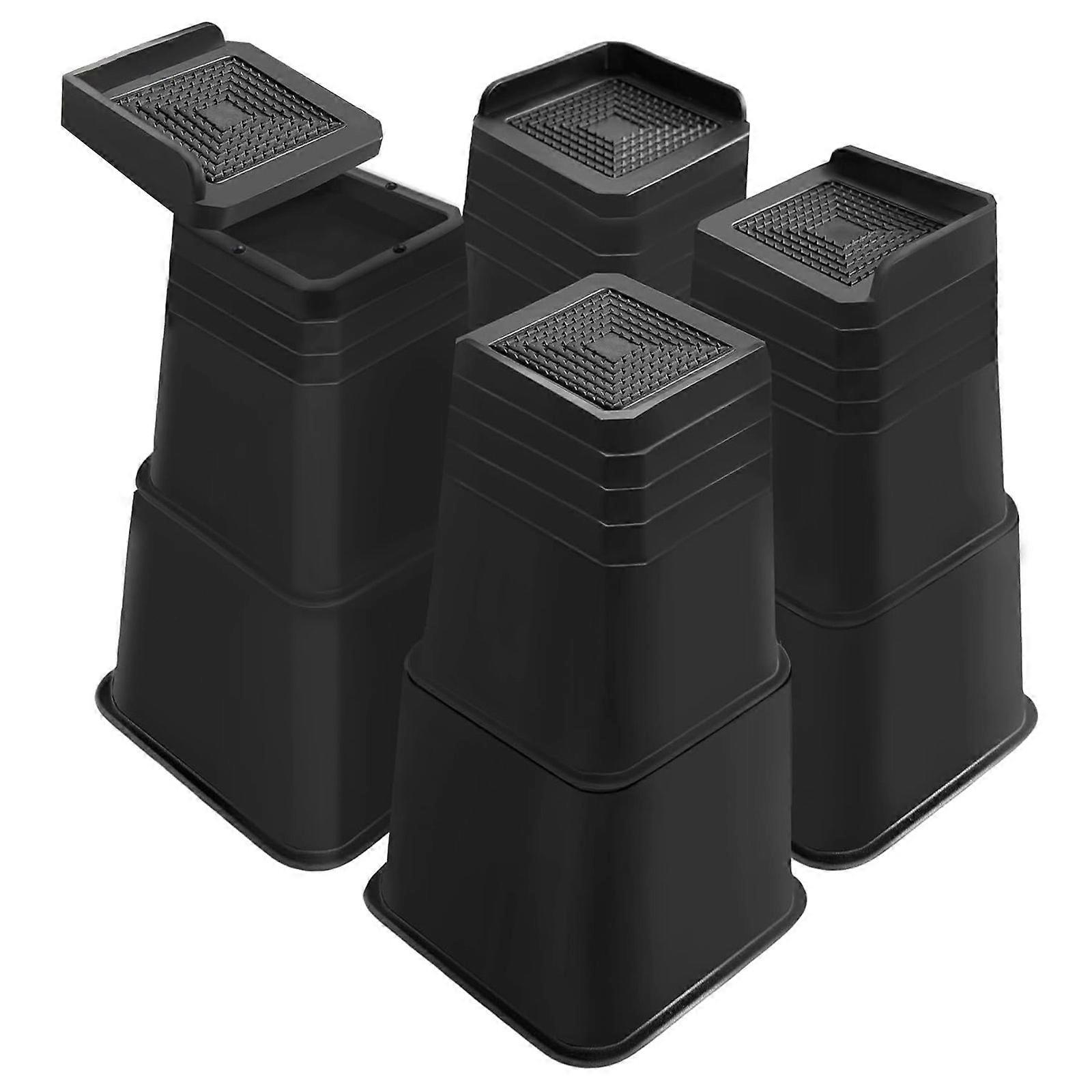 Bed Frames Extenders Slip Resistant Design Protective Floor Pads Height Customization Furniture Risers Multicolor