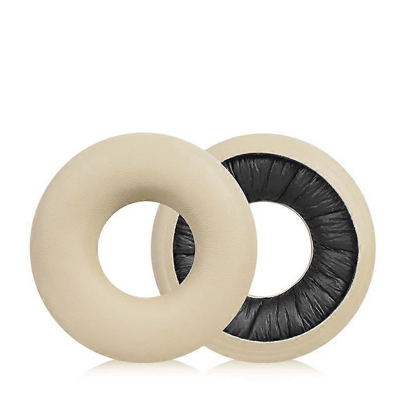 Protein Leather Headset Replacement Ear Pads Compatible with CH520 Noise Isolating Memory Sponge Cushions Apricot