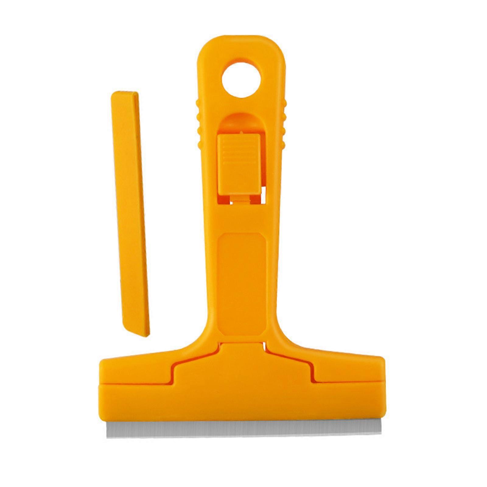 Quick Change Multi Surfaces Scraper Carbon Steel Blade Design For Efficient Grout Cleaning Adhesive Removal And Tile Maintenance Multicolor