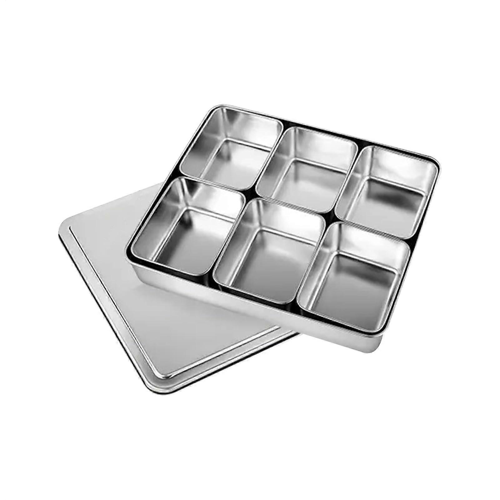 Condiment Organizer Box Greek Multi Container With Lids, Multi Grid Seasoning Box, Modular Seasoning Storage