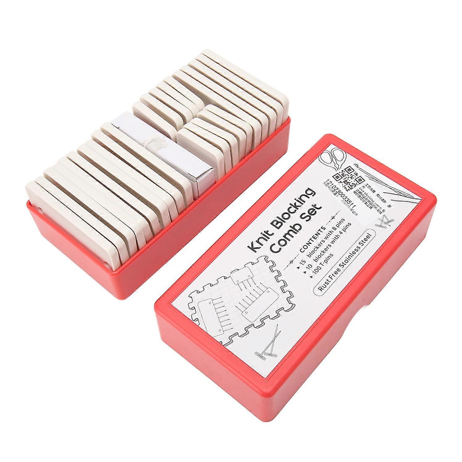 Knit Blocking Comb Set Time Saving Knitting Blocker Pin for Crochet Needlework Projects