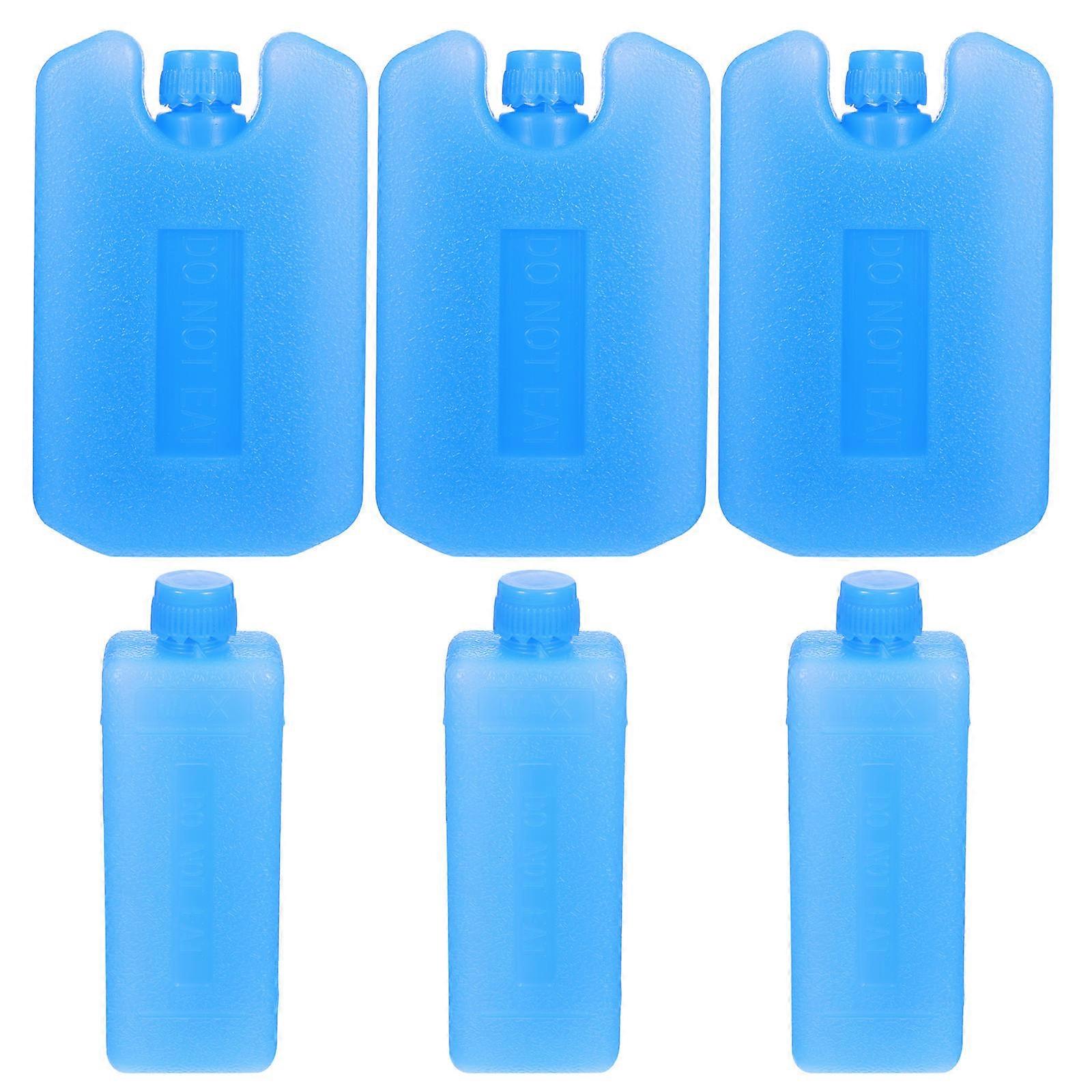Blue Cooler Ice Packs 6Pcs Reusable Ice Packs for Cooler Portable Use