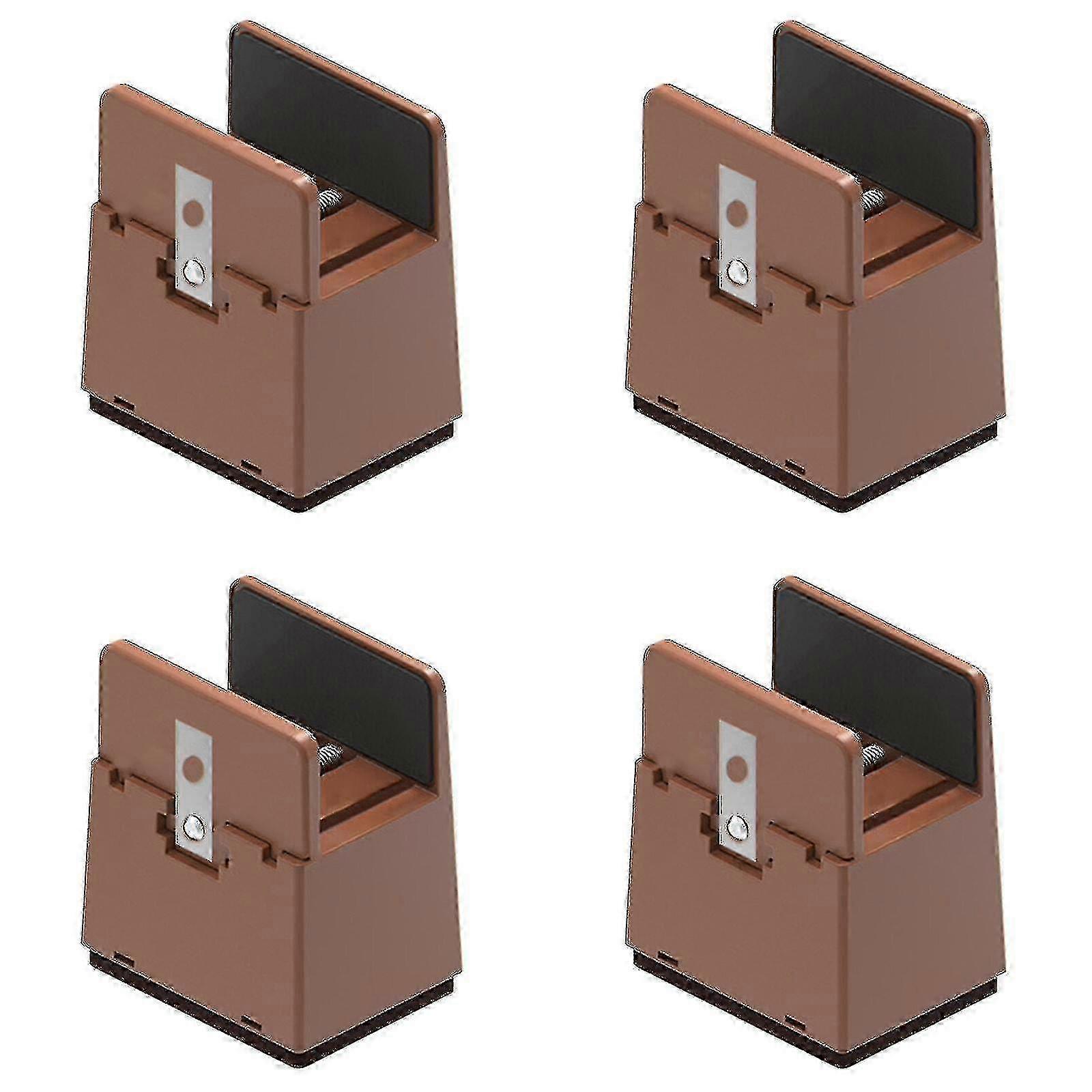4-Piece Heavy Duty Adjustable Bed & Desk Leg Risers (5cm/10cm)