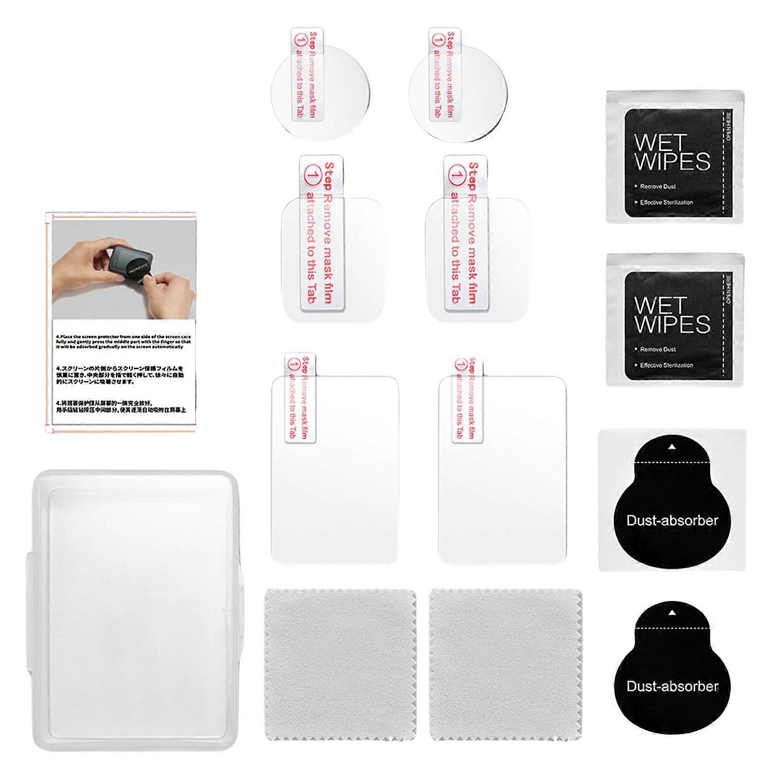 High Transparency Tempered Glass Screen Protector Anti Scratch Anti Fingerprint Clear Visuals Suitable For Action Camera Multicolor