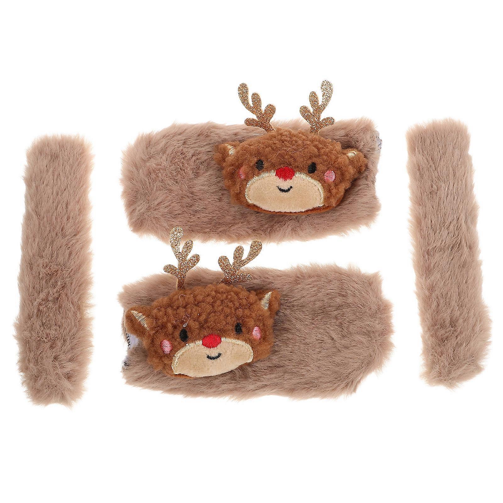 Motorcycle Handlebar Grip Covers Plush Soft Warmers 1Pair