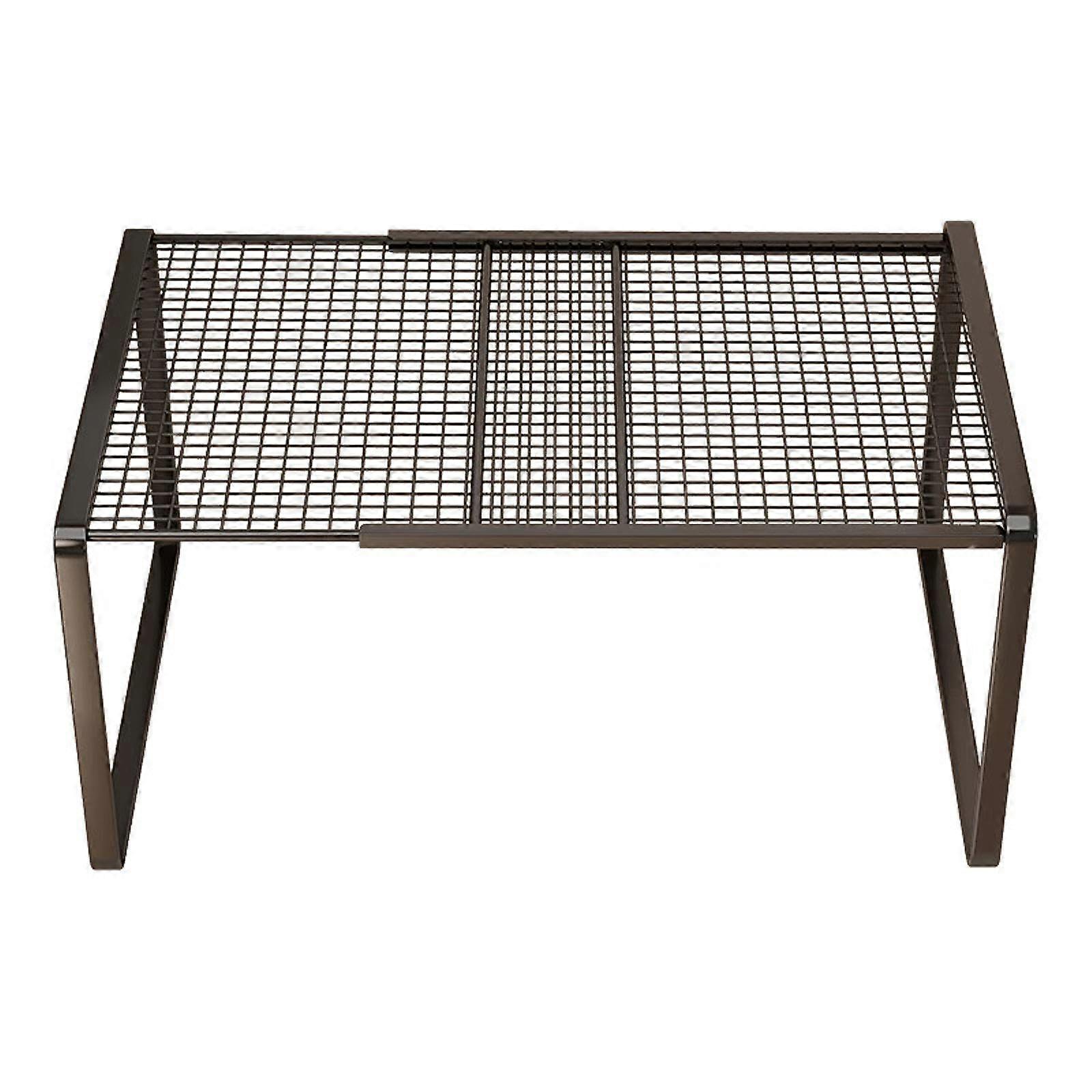 Expandable Cabinet Shelf with Adjustable Length, Durable Iron Storage Rack for Kitchen, Pantry, Bathroom, Office, Large Size