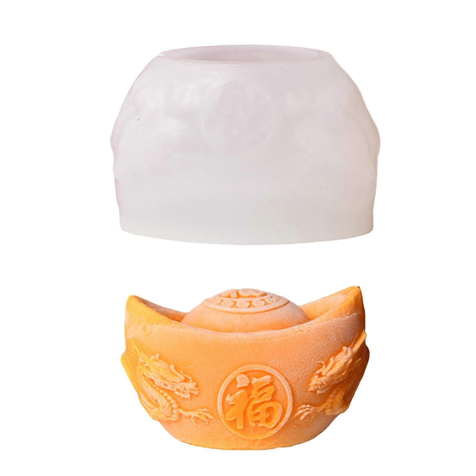 Gold Ingot Silicone Bakeware Set for Chocolate Candy Soap Candle Cake Decorating