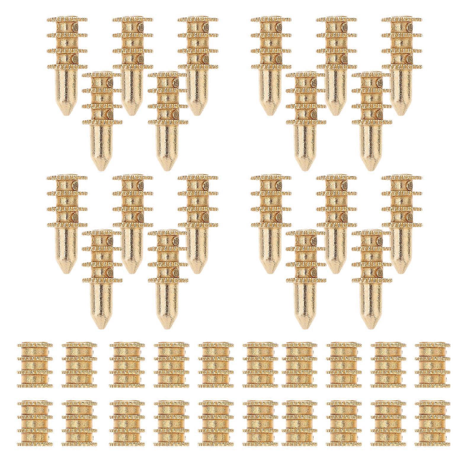 20pcs Zinc Alloy Table Bolt Sleeve Connectors for Leaf Dowel Pin Alignment