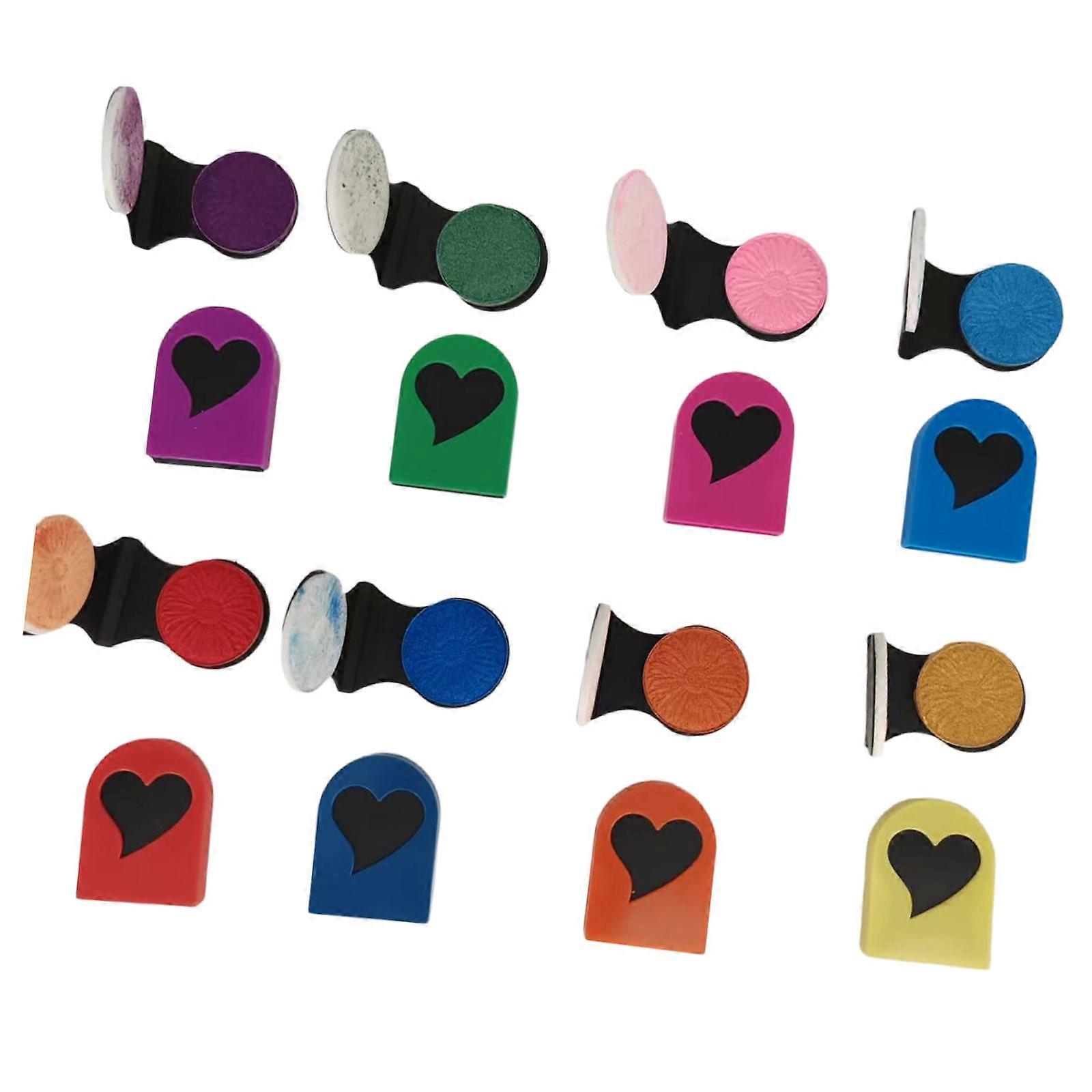 6/8Pcs Easy Apply Temporary Hair Coloring Powder Simple Steps for Beginners Gentle Formula Quick Dry Washable Multicolor