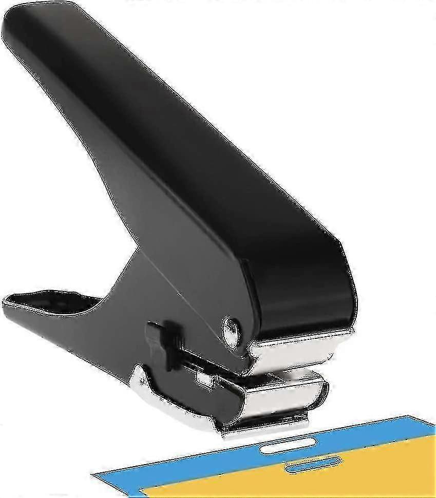 Elliptical badge punch for PVC and paper