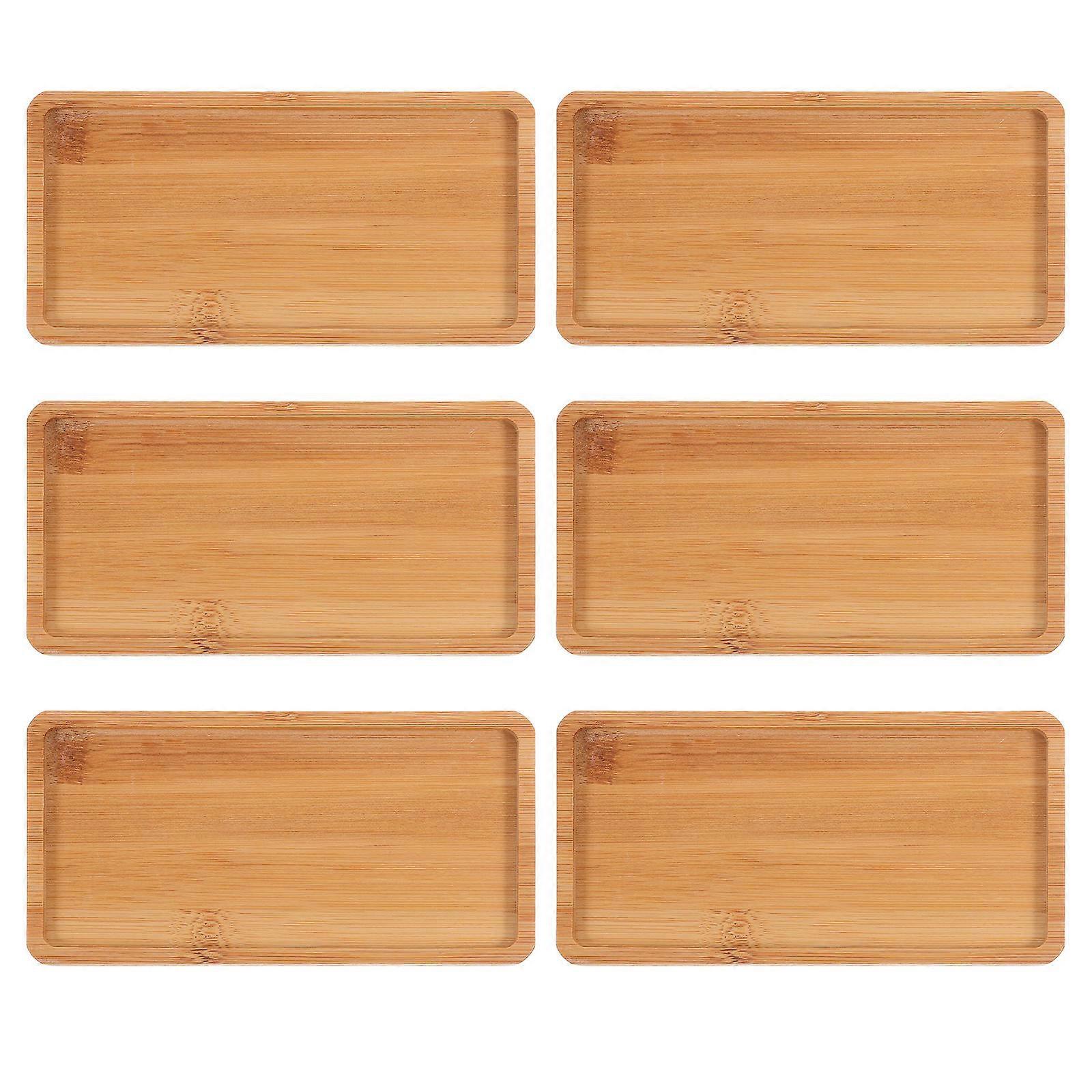 Wooden Serving Boards Wood Serving Tray for Kitchen Use 6Pcs Set