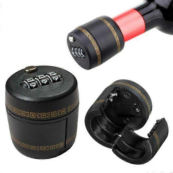 Code Lock for Bottles - Lock for Wine and Liquor Bottles black