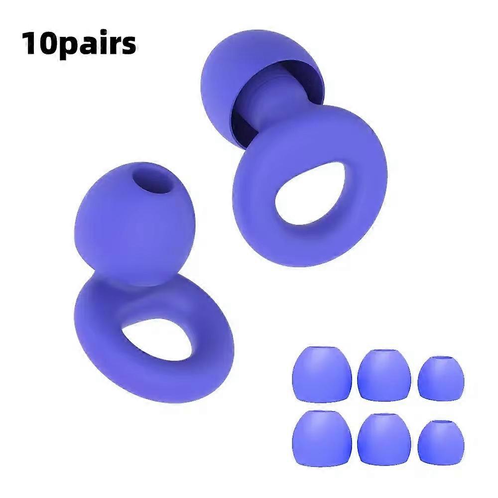 Quiet Ear Plugs for Noise Reduction �C Super Soft, Recomable Hearing Protection for Sleep,Swim, Work 8 Ear Tips in XS/S/M/L