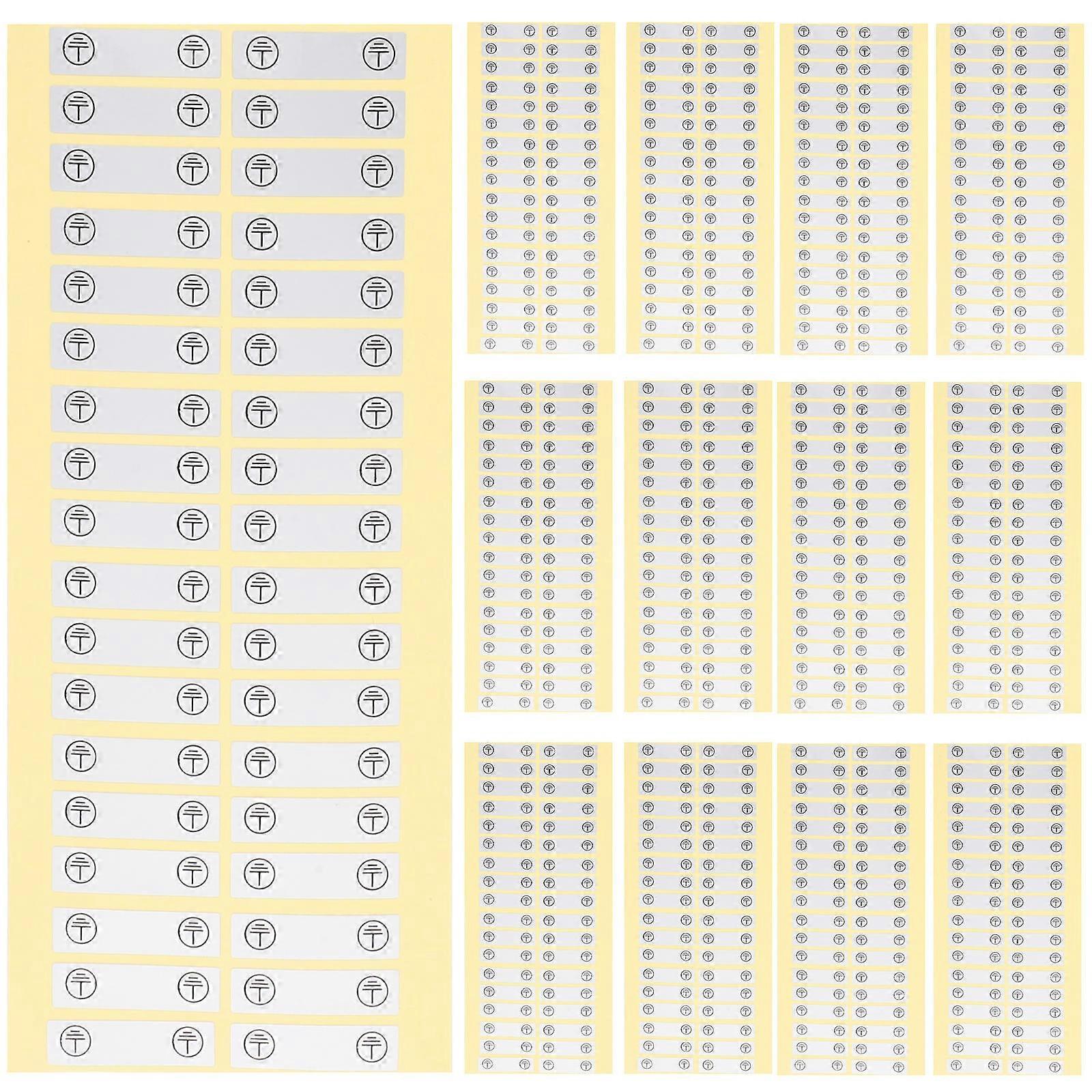 Ground Connection Stickers for Electrical Safety with 200Pcs Multi Color Labels