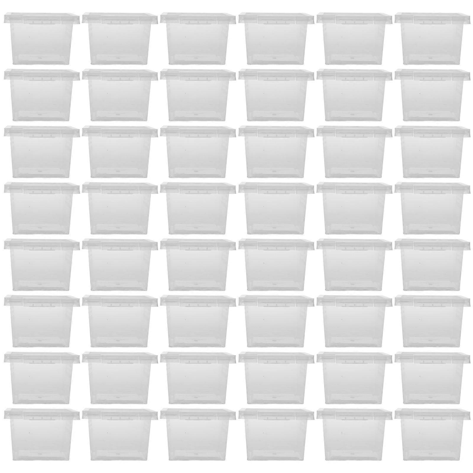 Transparent Feeding Boxes Reptile Breeding Boxes for Storage 400Pcs