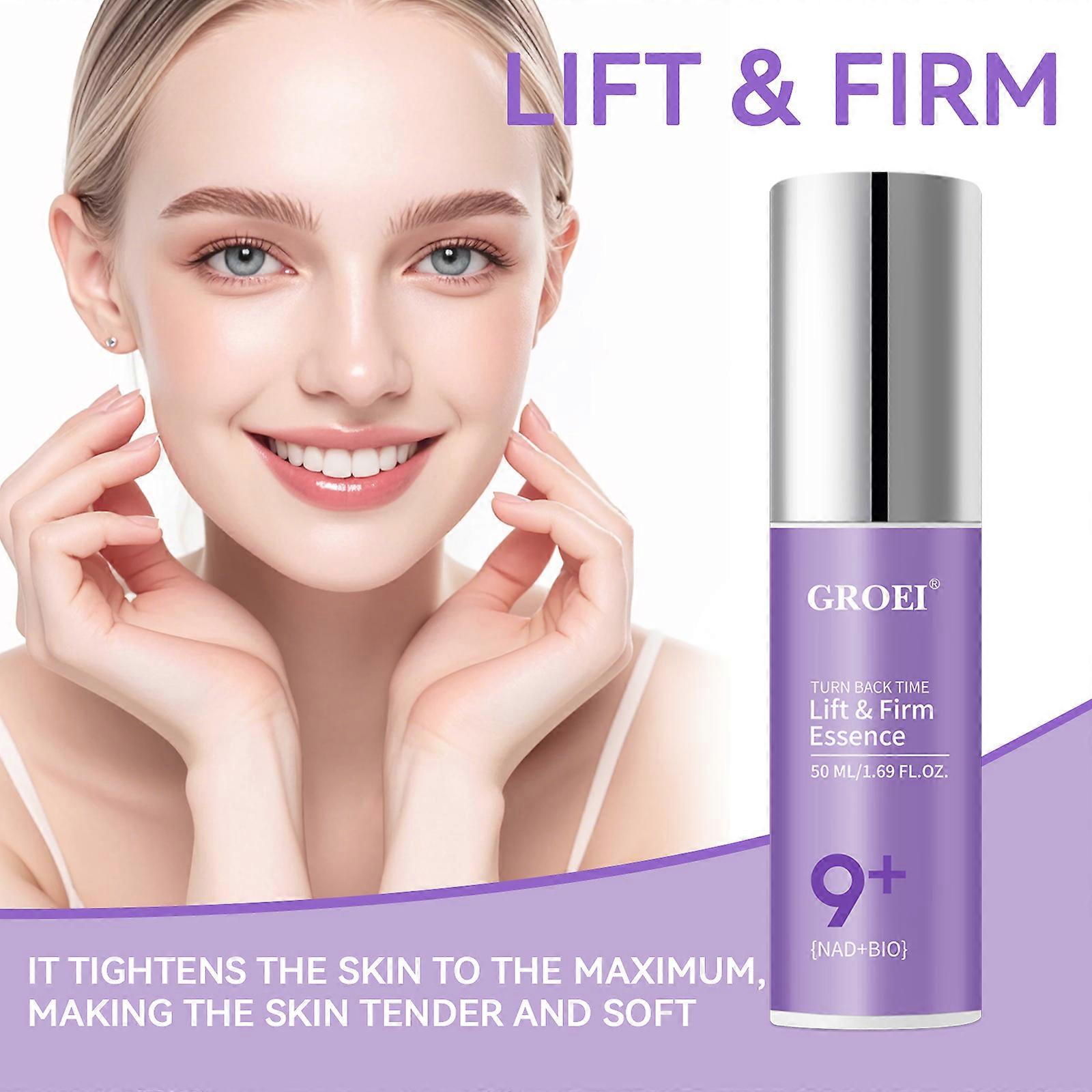 Lift & Firm Essence 50ml Thread-Like Stretchy Texture Anti-Aging Tightening Facial Serum for All Skin Types Increase Elasticity