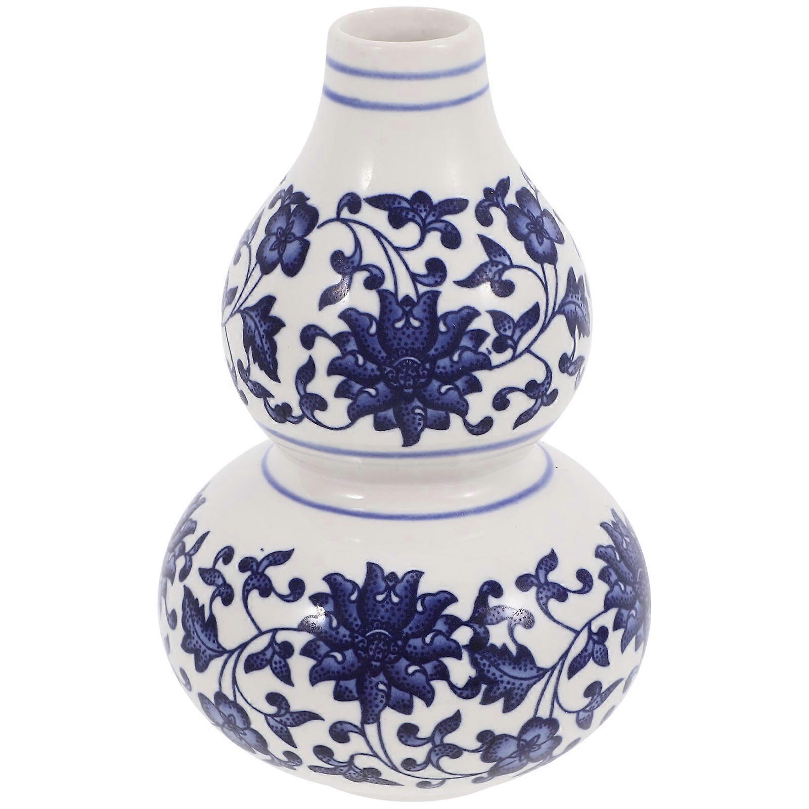 Ceramic Dried Flower Vase 3Pcs Gourd Shape for Decoration Purpose