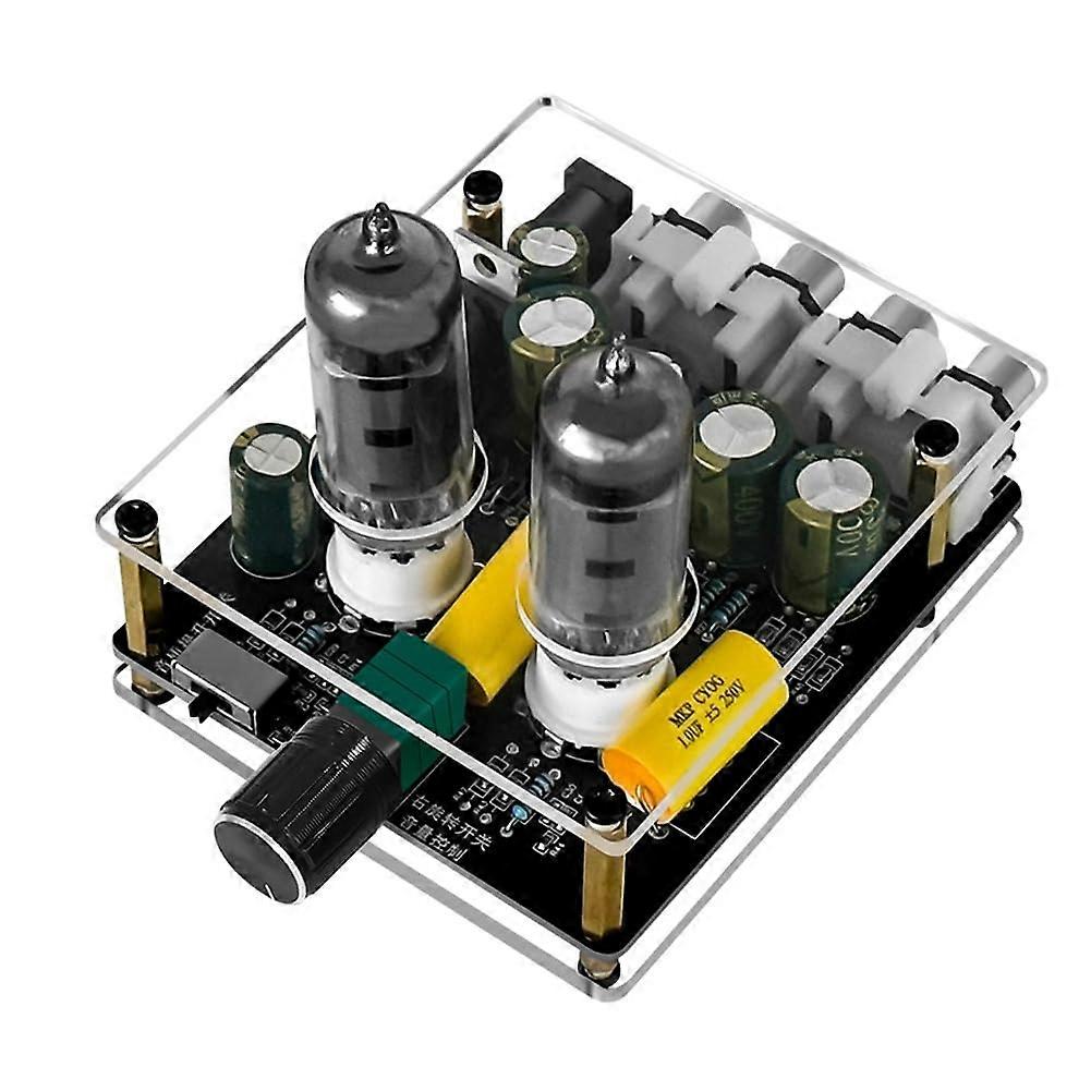 Audio Amplifier 6J3 Vacuum Tube HIFI Preamplifier DC Input Buffer Speaker for Home Theater DIY Upgraded Design
