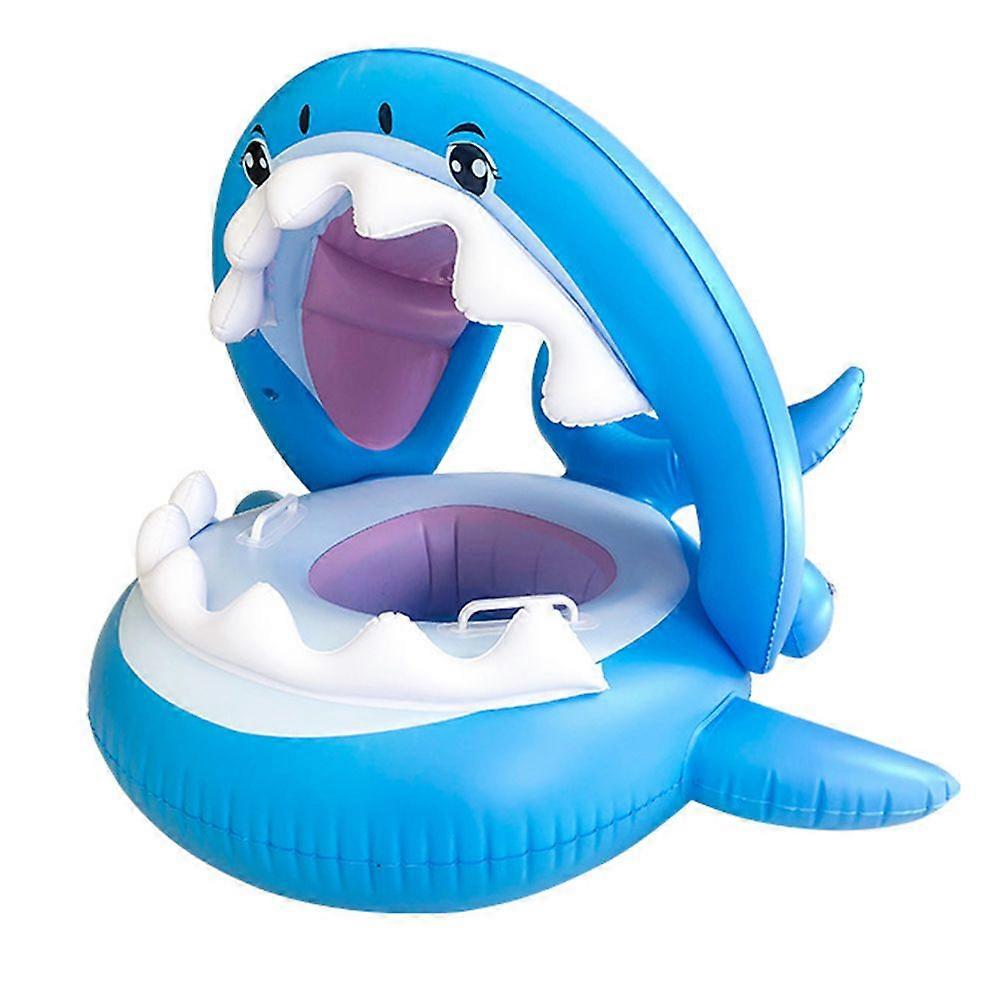 Baby Pool Float Swimming Float with Canopy Inflatable Floatie Swim Ring