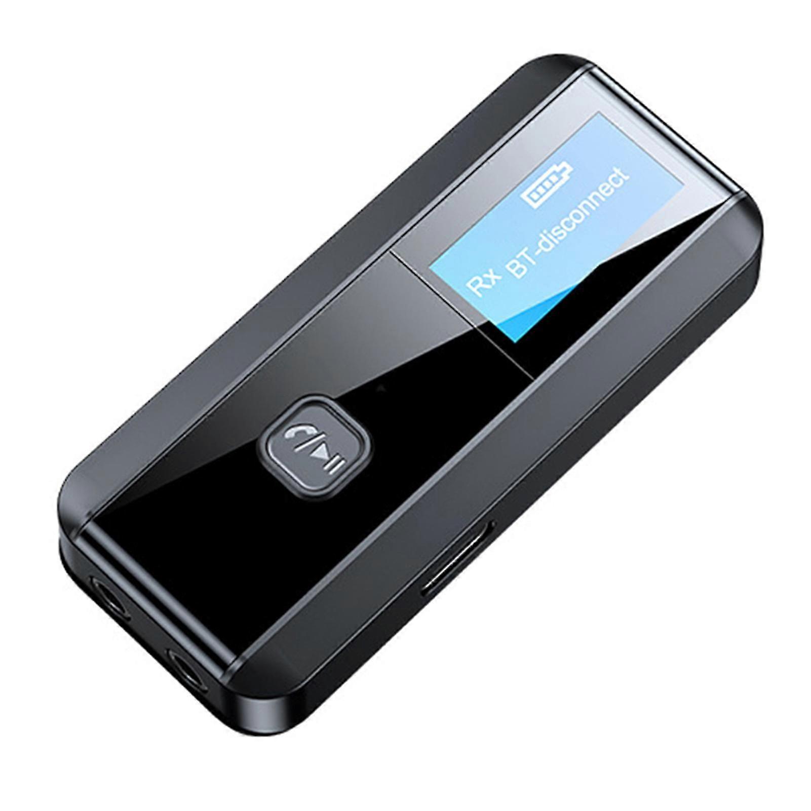 2-in-1 Portable Bluetooth-compatible Adapter Lcd Display Audio Bluetooth-compatible 5.0 Receiver Transmitter For Home