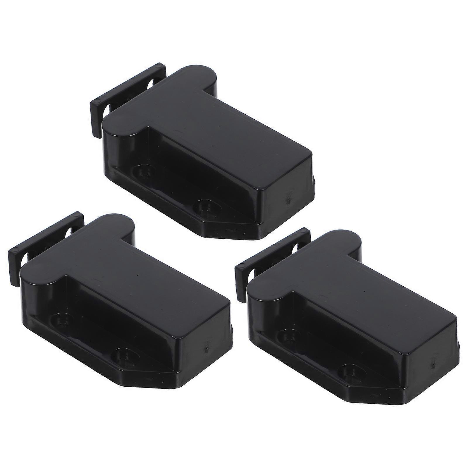 Self Closing Hidden Door Push Catch Cabinet Latch Rebound Device 3Pcs