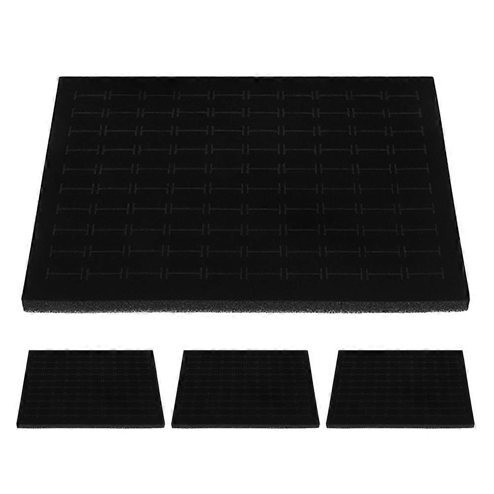 Black Sponge Ring Box Inserts for Soft Cushion Protection 4Pcs