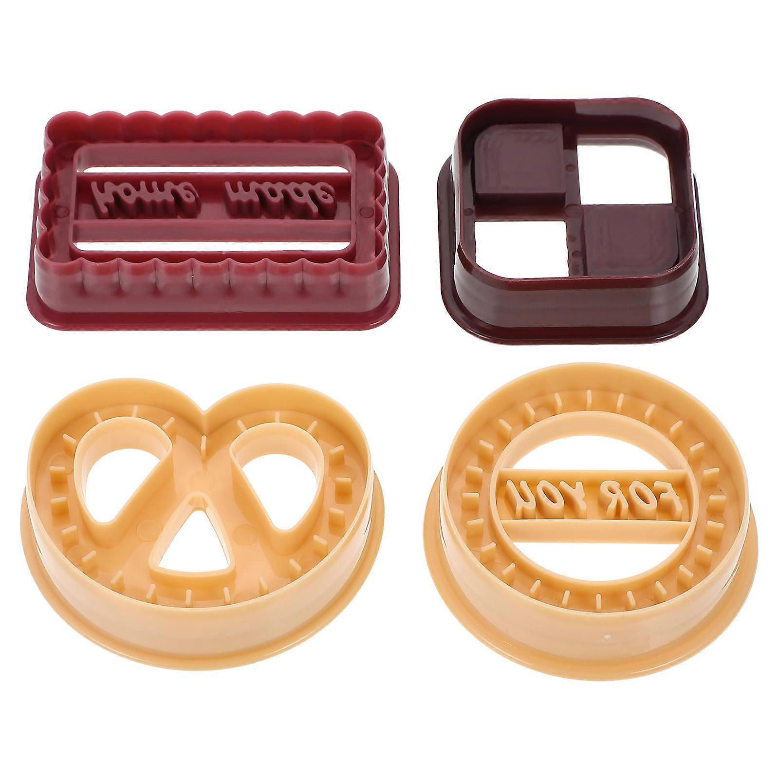 Plastic Cookie Mold DIY Baking Cake Molds for Home Use 2Sets Cookie Cutters