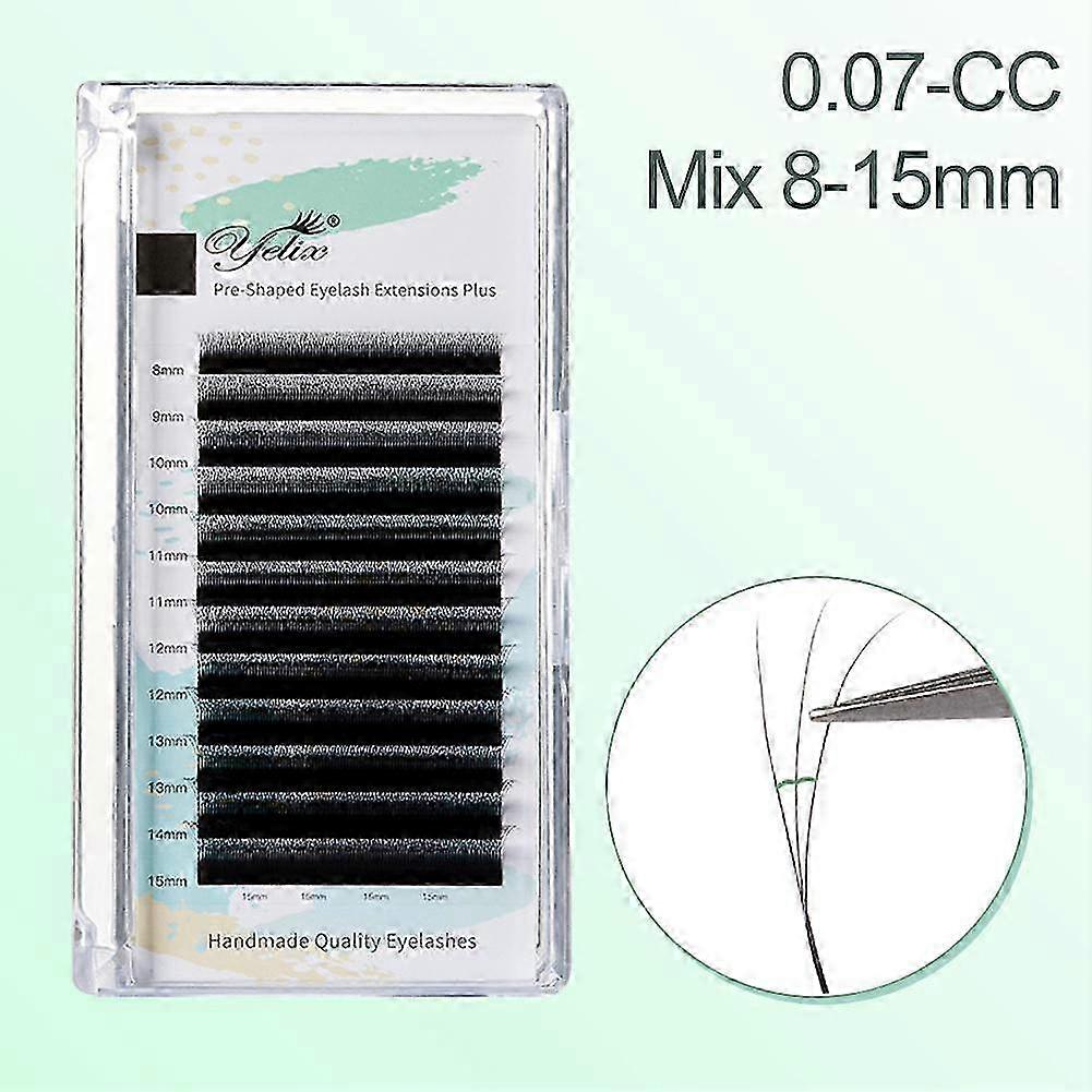 3D W Shape Small Opening Eyelash Extension Premade Volume Lashes 25-26