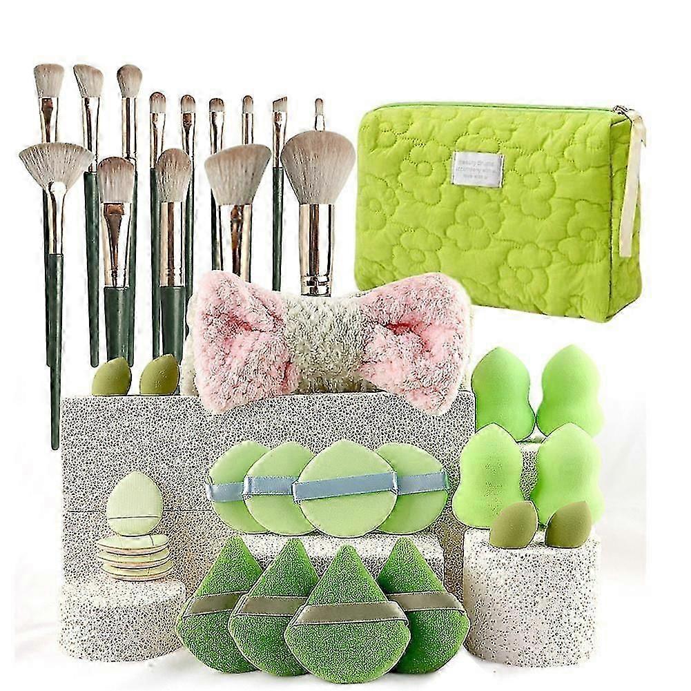 Professional Makeup Brushes and Sponges Set High Quality Multipurpose Foundation Face Eye Lip Makeup Tools Kit