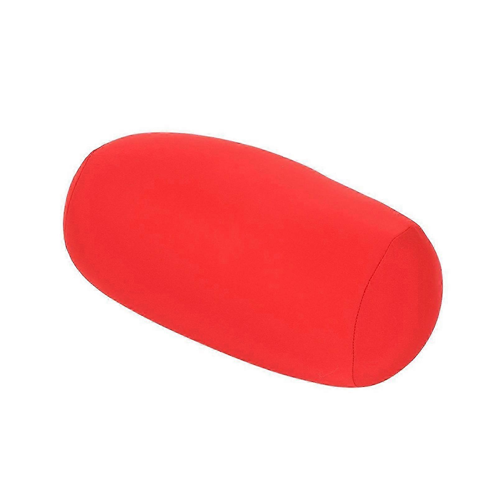 2025 Micro Mini Microbead Back Cushion Roll for Travel Neck Support (Red)