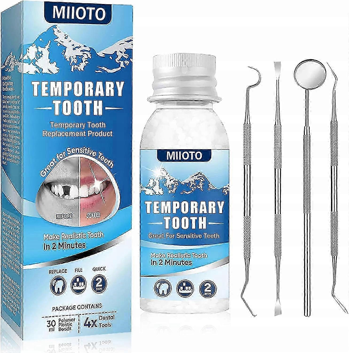 26-27 Moldable False Teeth, Temporary Teeth Repair Kit, Temporary