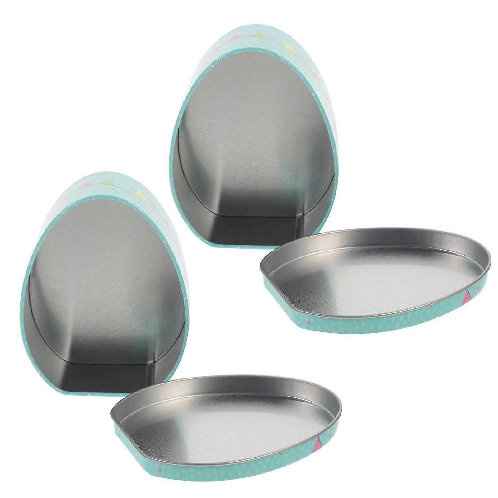 Green Easter Candy Case for Storage Use 8Pcs Tinplate Candy Boxes