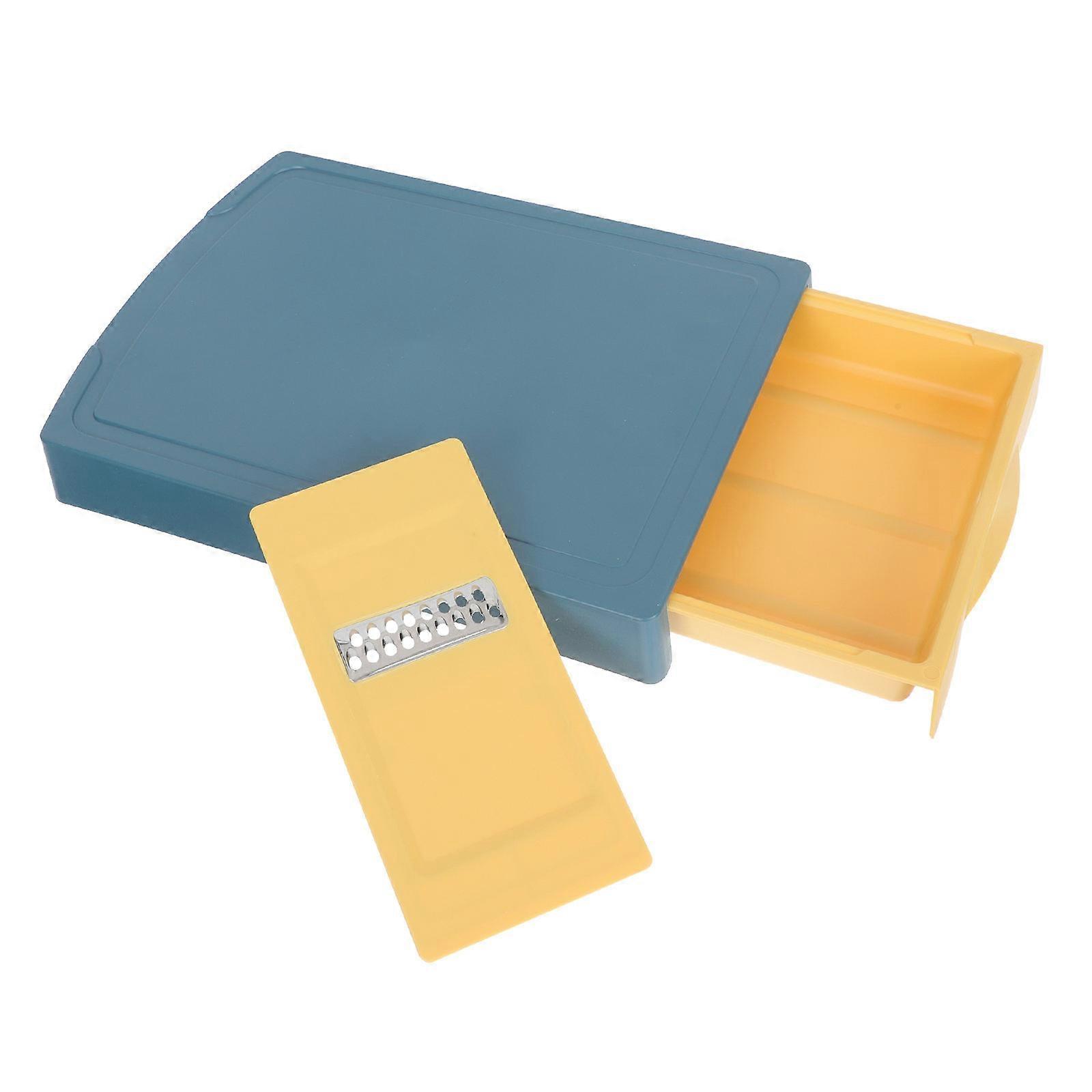 Simple Drawer Type Chopping Board for Kitchen Use with Storage Plate Acrylic