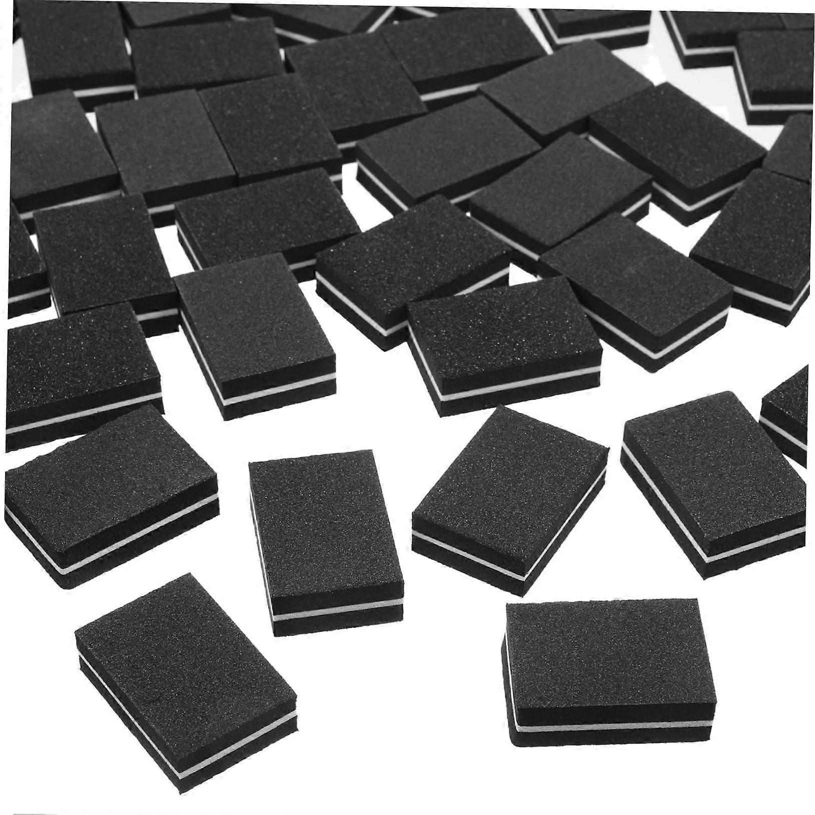 50pcs Mini DualSided Nail Buffer Blocks for Manicure Pedicure, Gentle Sponge Grip, Even Finish