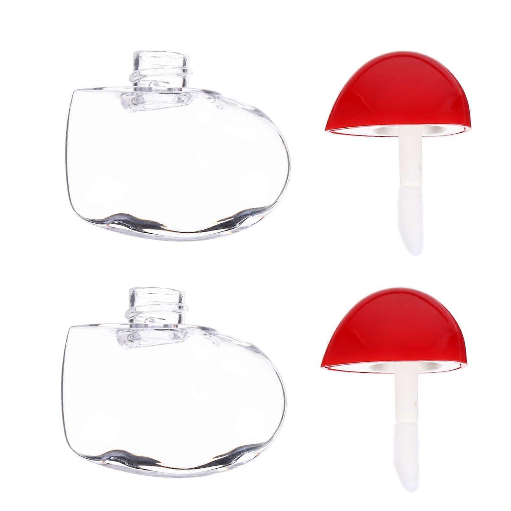 Empty Lip Gloss Tubes 20pcs HeartShaped Refillable Leakproof Containers for DIY Travel