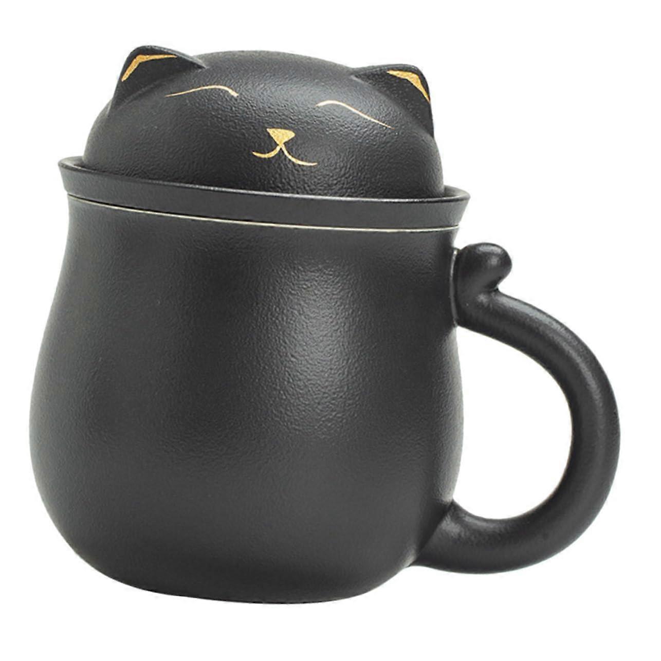 Ceramic Tea Mug with Strainer and Filter,  Temperature Resistant Cup for Office and Home