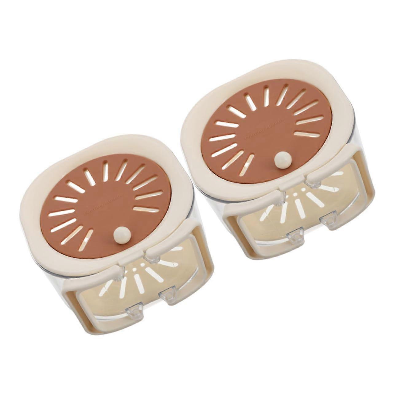 2pcs Multifunctional Vegetable Washing Basket with Lid and Handle for Fruit Straining and Storage