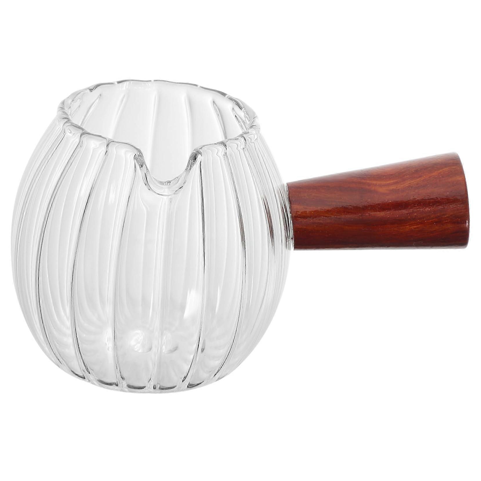 Glass Milk Pitcher with MultiUse Pouring Design for Coffee Espresso Tea CafeStyle Serving