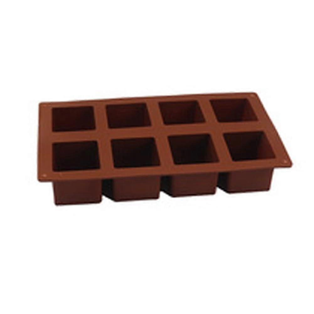 Silicone Baking Mold 8 Cavity Flexible Nonstick Tray for Mousse Jelly Pudding Cake