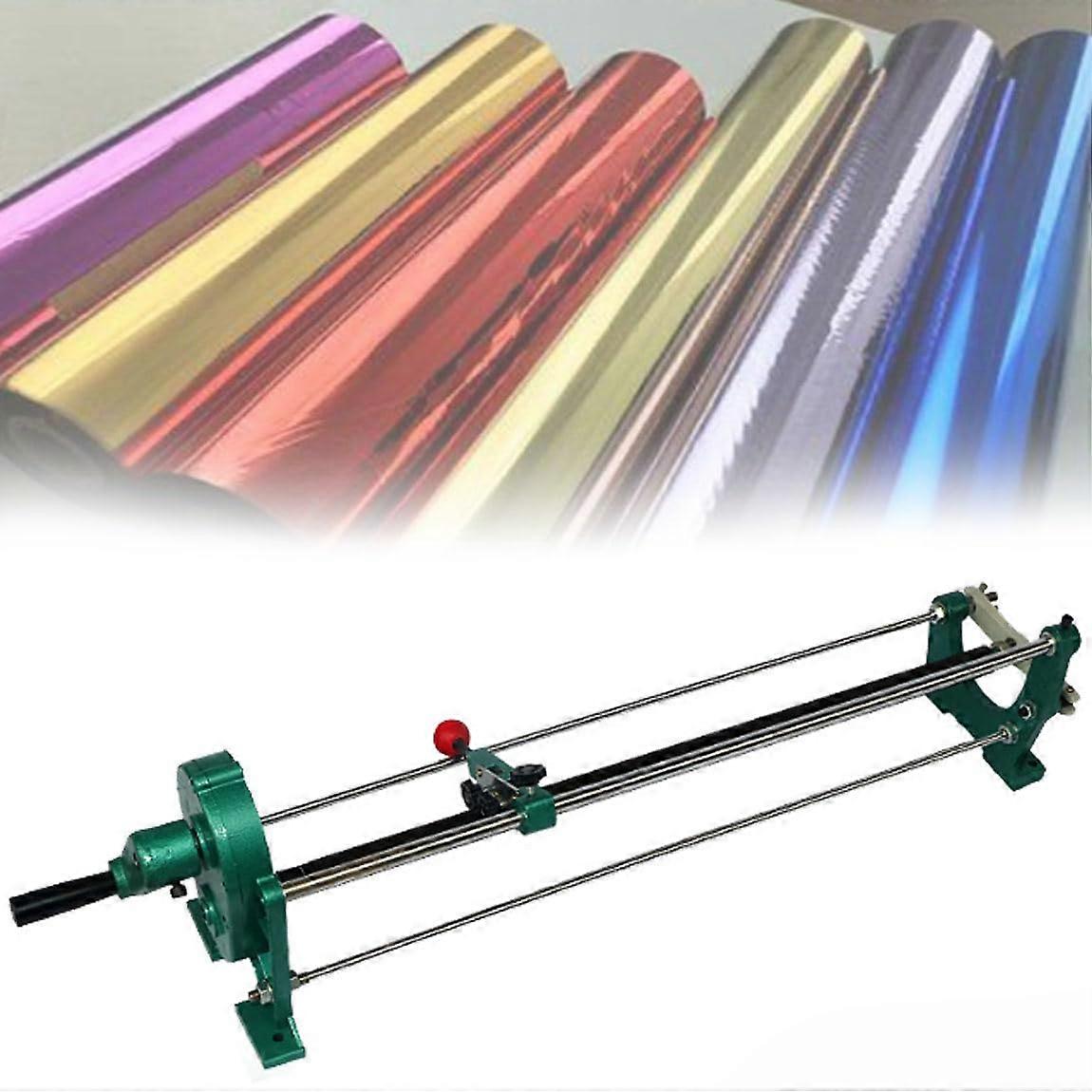 Foil Paper Cutter 64cm Hot Stamping Roll Slitter with Adjustable Width and Precise Cutting