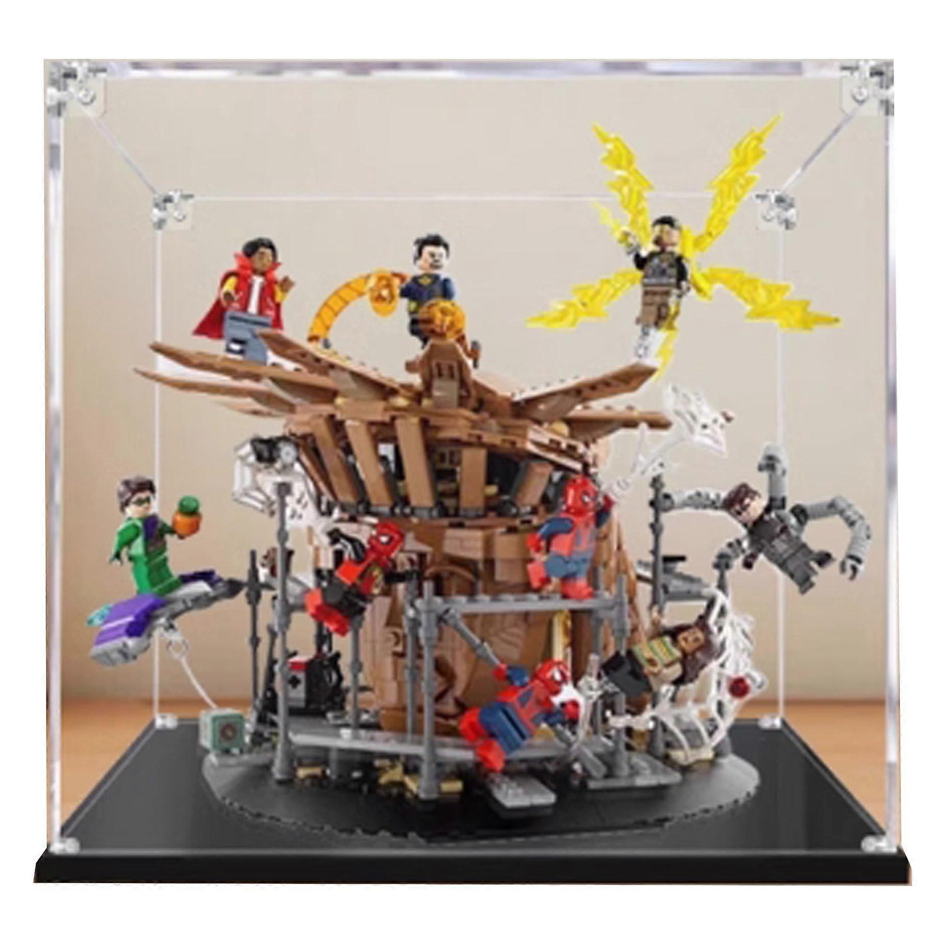 Clear Acrylic Dustproof  Transparency 3mm Display Box Showcase for  76261 Spider Armageddon