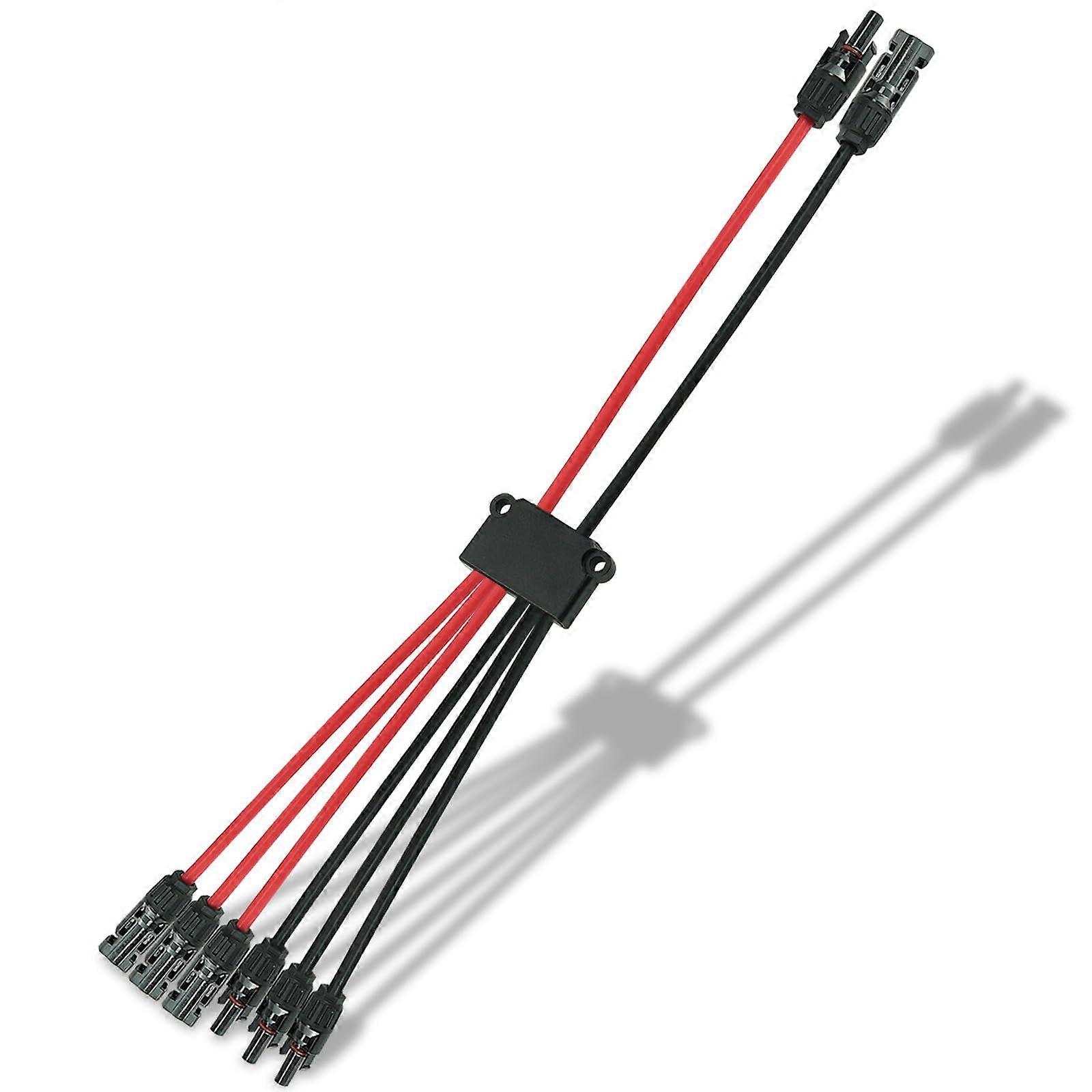 Solar Panel Connector 2 to 6 Y Branch IP68 Waterproof 30A 1500V Parallel Solar Cable Splitter